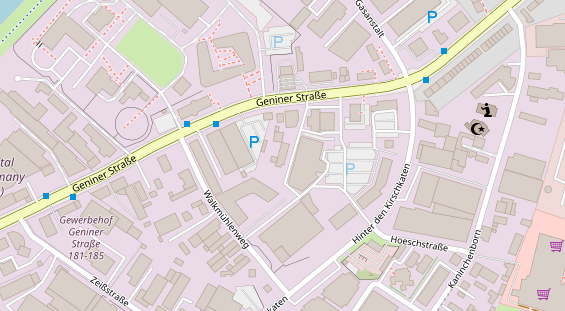 KFZ Werkstatt auf Satellitenbild