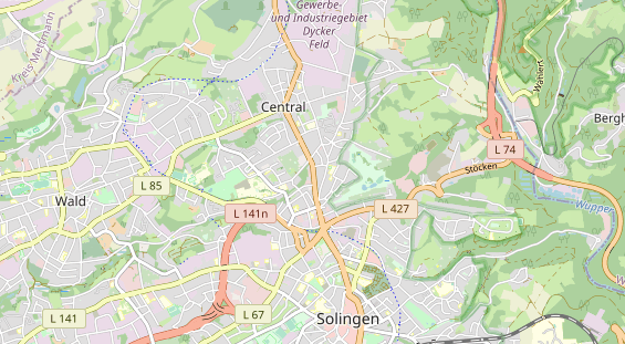 KFZ Werkstatt auf Karte
