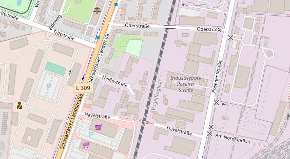 KFZ Werkstatt auf Karte