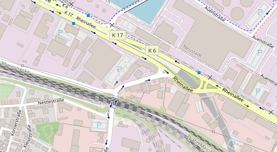 KFZ Werkstatt auf Satellitenbild
