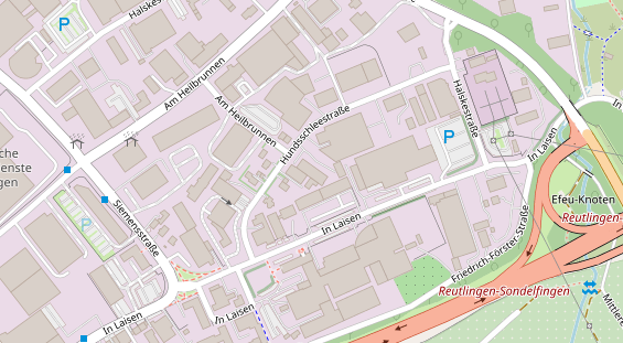 KFZ Werkstatt auf Satellitenbild