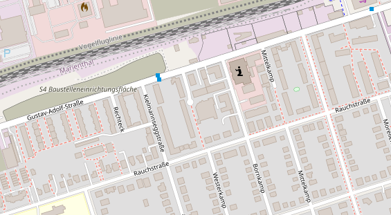 KFZ Werkstatt auf Satellitenbild
