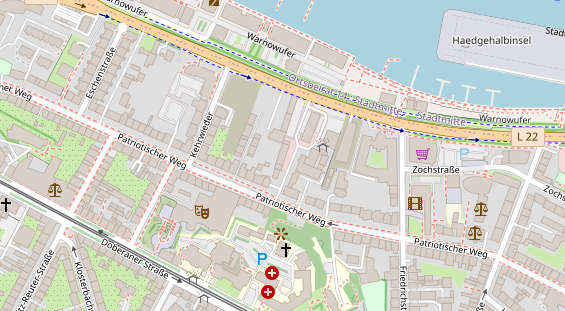 KFZ Werkstatt auf Satellitenbild