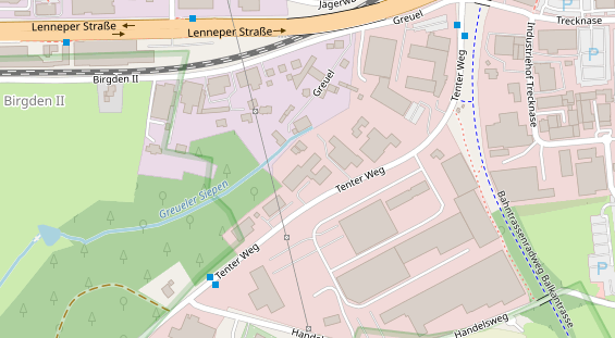 KFZ Werkstatt auf Satellitenbild