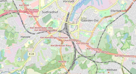 KFZ Werkstatt auf Karte