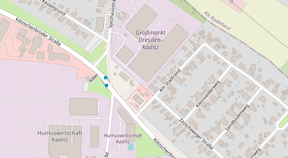 KFZ Werkstatt auf Satellitenbild