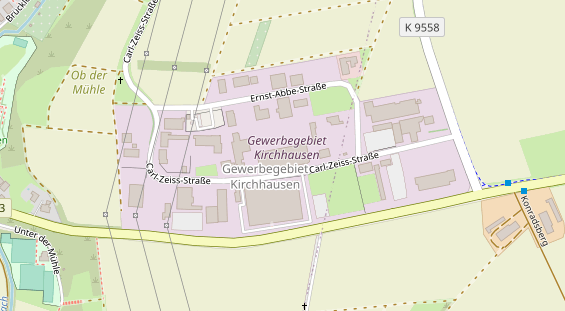 KFZ Werkstatt auf Satellitenbild