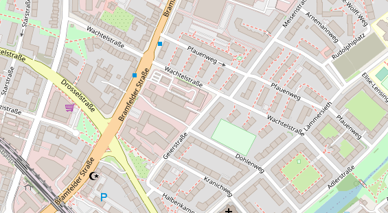 KFZ Werkstatt auf Satellitenbild