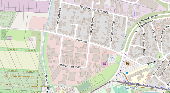 KFZ Werkstatt auf Satellitenbild