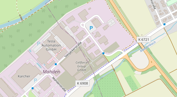 KFZ Werkstatt auf Satellitenbild
