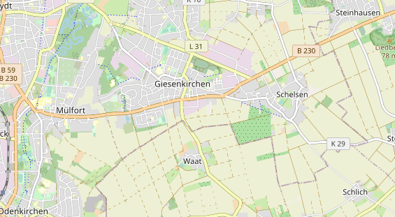 KFZ Werkstatt auf Karte