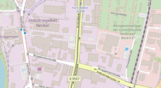 KFZ Werkstatt auf Satellitenbild