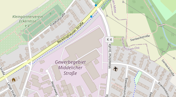 KFZ Werkstatt auf Satellitenbild