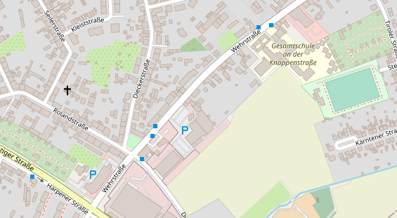KFZ Werkstatt auf Satellitenbild
