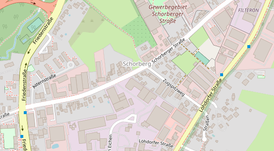 KFZ Werkstatt auf Satellitenbild