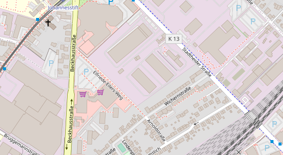 KFZ Werkstatt auf Satellitenbild