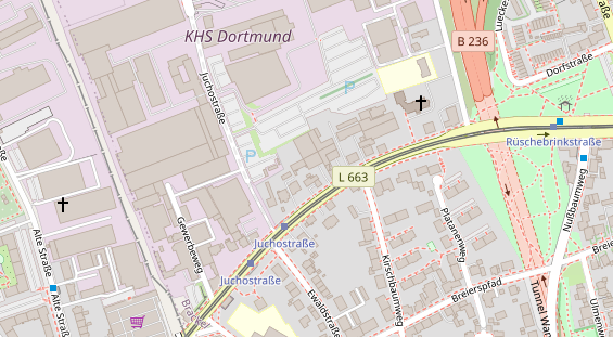 KFZ Werkstatt auf Satellitenbild