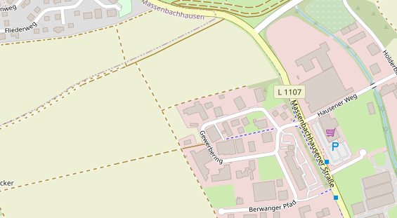 KFZ Werkstatt auf Satellitenbild