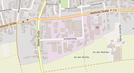 KFZ Werkstatt auf Satellitenbild