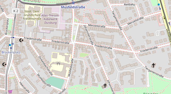 KFZ Werkstatt auf Satellitenbild