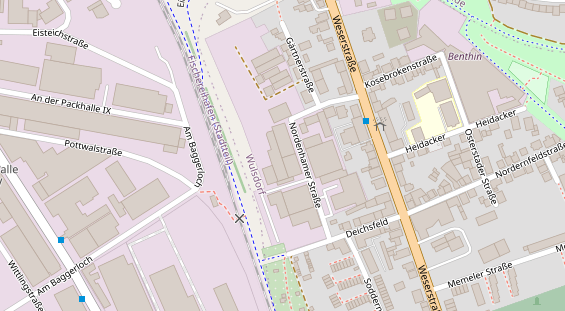 KFZ Werkstatt auf Satellitenbild