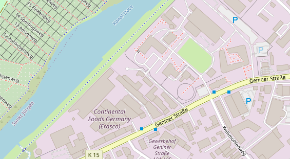 KFZ Werkstatt auf Satellitenbild