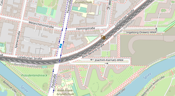 KFZ Werkstatt auf Satellitenbild
