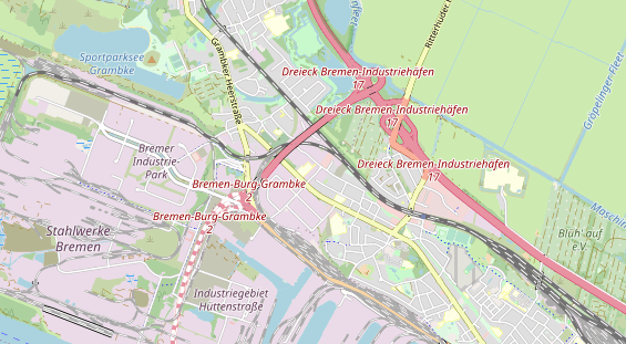 KFZ Werkstatt auf Karte