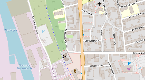 KFZ Werkstatt auf Satellitenbild