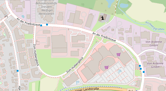 KFZ Werkstatt auf Satellitenbild
