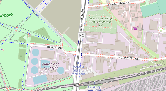 KFZ Werkstatt auf Satellitenbild