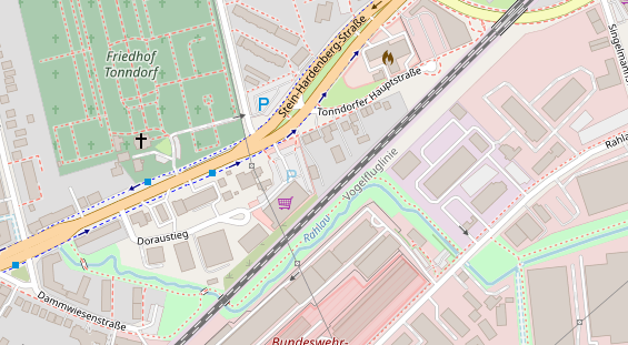 KFZ Werkstatt auf Satellitenbild