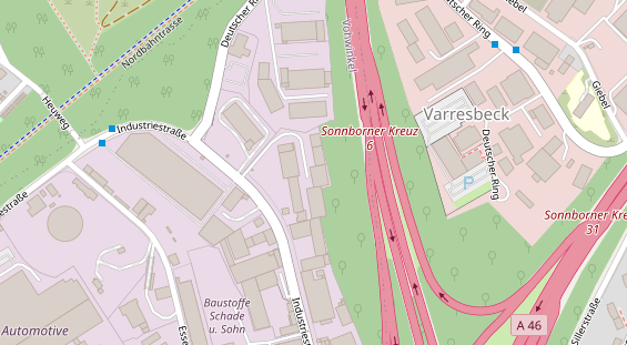 KFZ Werkstatt auf Satellitenbild
