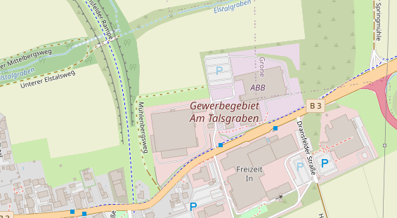 KFZ Werkstatt auf Karte