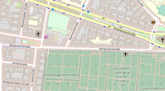 KFZ Werkstatt auf Karte