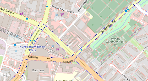 KFZ Werkstatt auf Satellitenbild