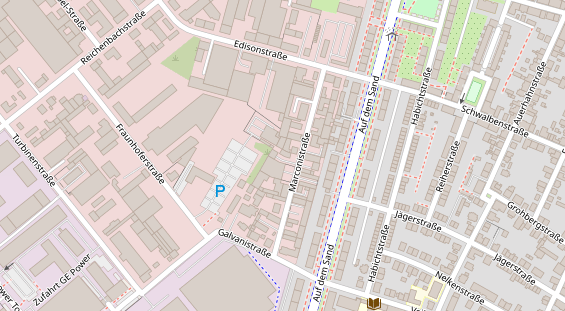 KFZ Werkstatt auf Satellitenbild