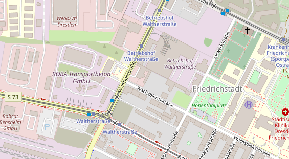 KFZ Werkstatt auf Satellitenbild