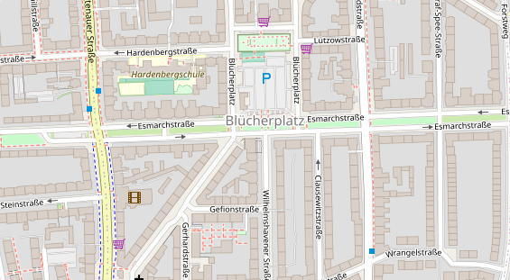 KFZ Werkstatt auf Karte