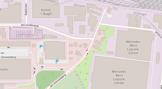 KFZ Werkstatt auf Satellitenbild