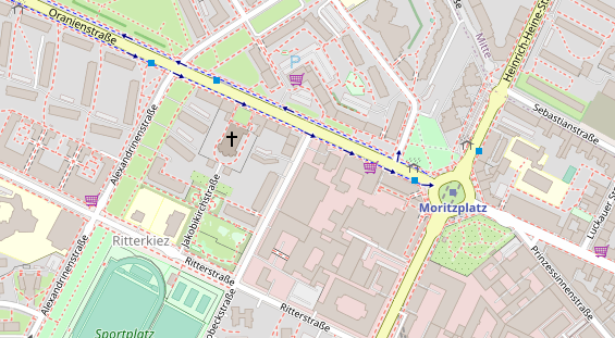 KFZ Werkstatt auf Satellitenbild