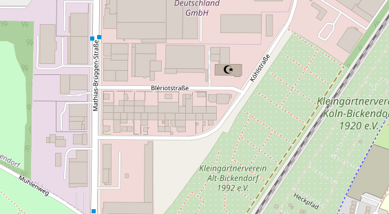 KFZ Werkstatt auf Satellitenbild