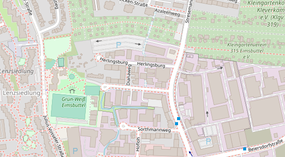 KFZ Werkstatt auf Satellitenbild