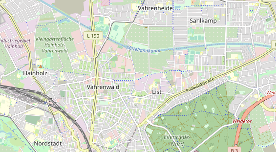 KFZ Werkstatt auf Karte