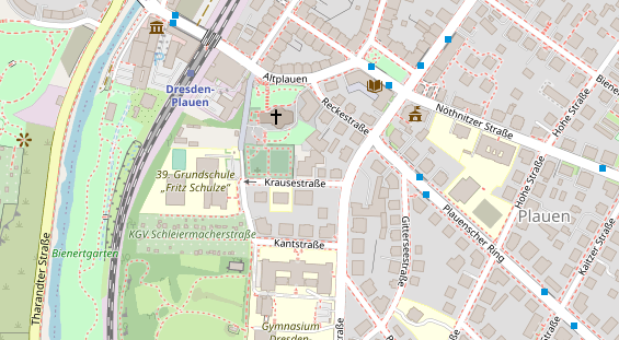 KFZ Werkstatt auf Satellitenbild