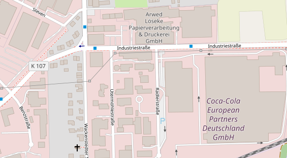 KFZ Werkstatt auf Satellitenbild