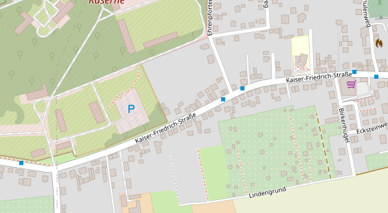 KFZ Werkstatt auf Satellitenbild