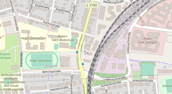 KFZ Werkstatt auf Satellitenbild
