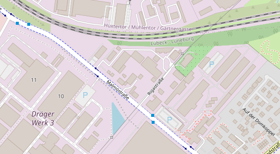 KFZ Werkstatt auf Satellitenbild