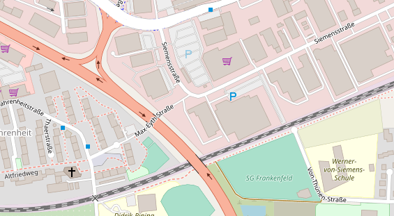 KFZ Werkstatt auf Satellitenbild